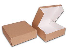 TORTENSCHACHTEL  23 x 23 x 10 cm, naturbraun "Eco Life"