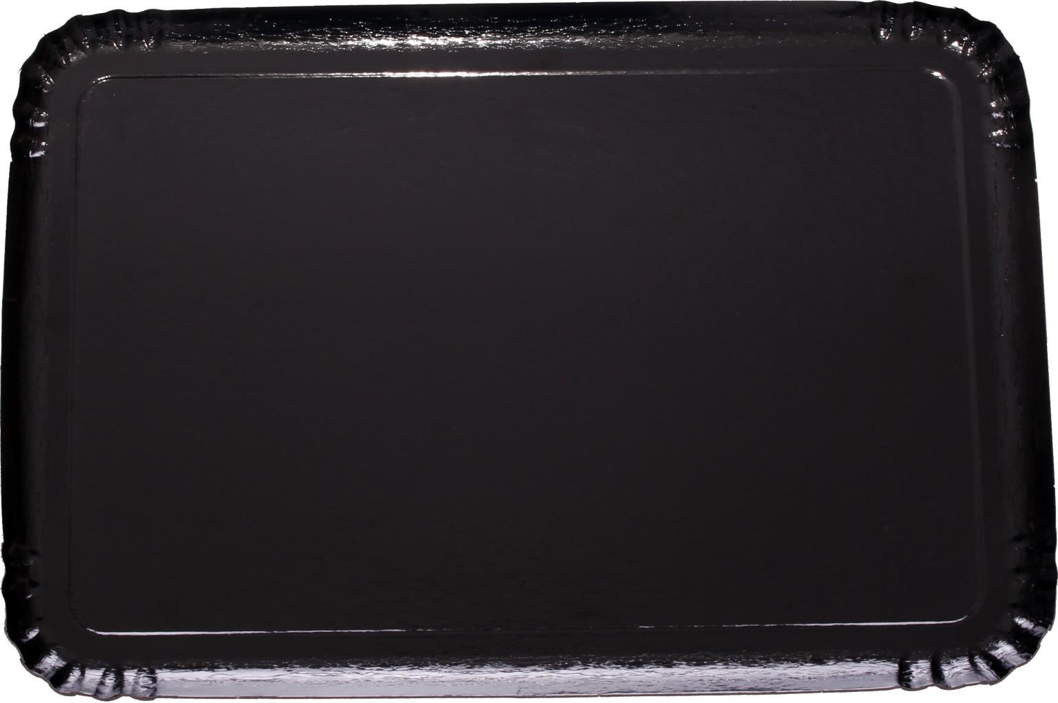 SERVIERPLATTEN SCHWARZ  25 x 34 cm eckig, schwarz
