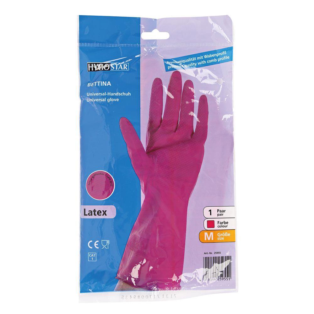 HANDSCHUHE HAUSHALT  Grösse XL, innen baumwollbeflockt, rosa