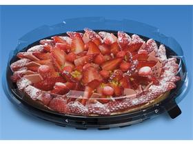 KUCHEN- UND TORTENPLATTE HAUBE  rund Ø 240 mm - Höhe 30 mm, transparent - Scheitlin Papier KUCHEN- UND TORTENPLATTE HAUBE  rund Ø 240 mm - Höhe 30 mm, transparent