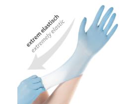 HANDSCHUHE NITRIL  Grösse M, SAFE SUPER STRETCH, blau
