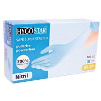 HANDSCHUHE NITRIL  Grösse M, SAFE SUPER STRETCH, blau