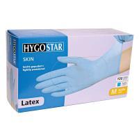 HANDSCHUHE LATEX  Grösse L, Allfood SKIN, gepudert, blau