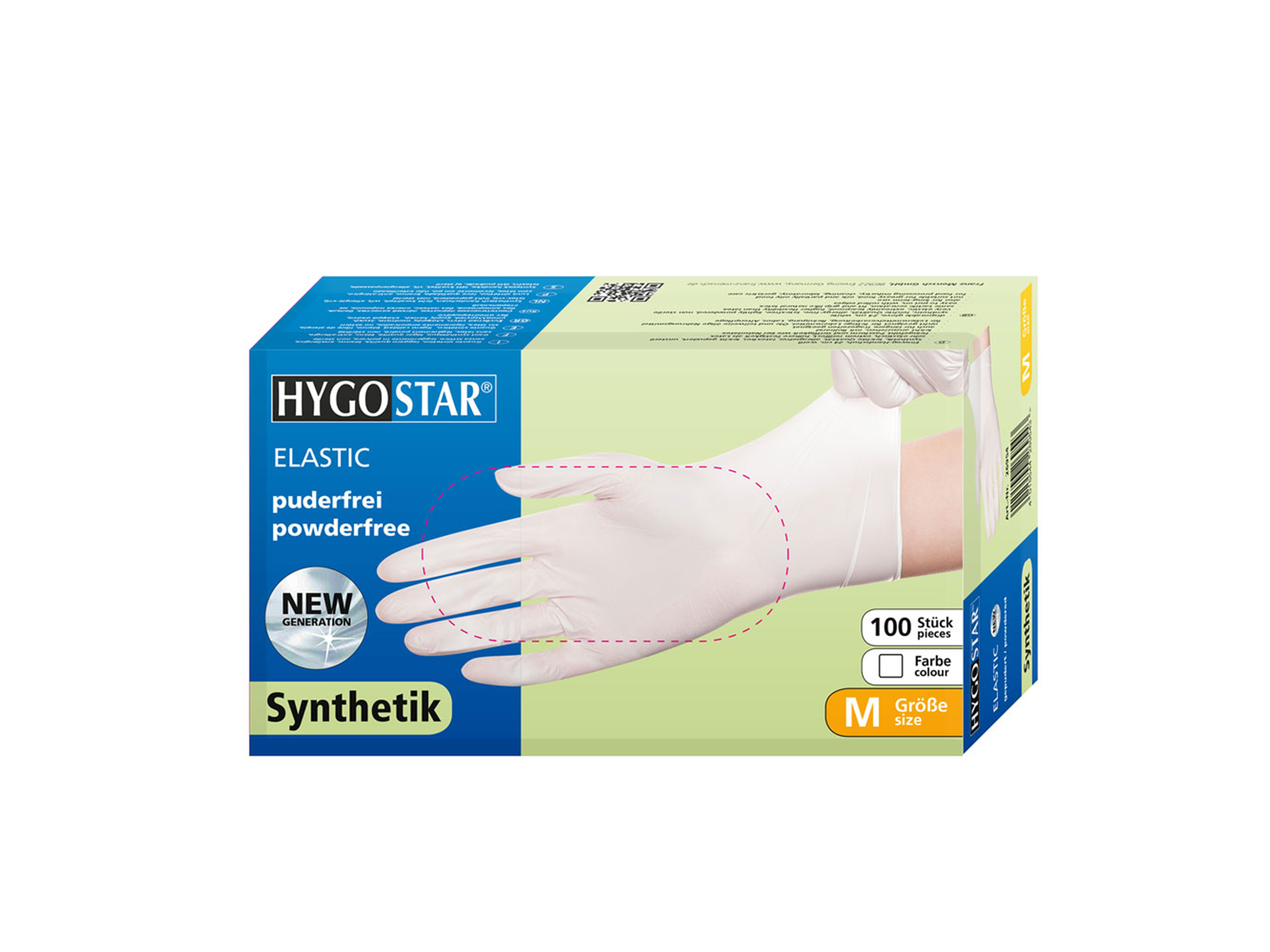 Synthetik Nitril-Handschuhe hautfreundlich sehr reißfest latexfrei 100St.Gr.XL 