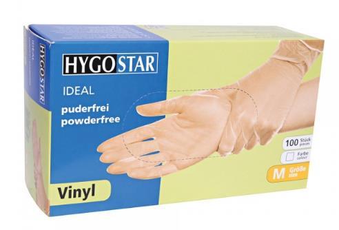 HANDSCHUHE VINYL  Vinyl Grösse L, puderfrei