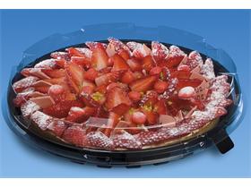 KUCHEN- UND TORTENPLATTE HAUBE  rund Ø 255mm - Höhe 30 mm, transparent - Scheitlin Papier KUCHEN- UND TORTENPLATTE HAUBE  rund Ø 255mm - Höhe 30 mm, transparent