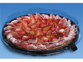 KUCHEN- UND TORTENPLATTE HAUBE  rund Ø 255mm - Höhe 40 mm, transparent - Scheitlin Papier KUCHEN- UND TORTENPLATTE HAUBE  rund Ø 255mm - Höhe 40 mm, transparent