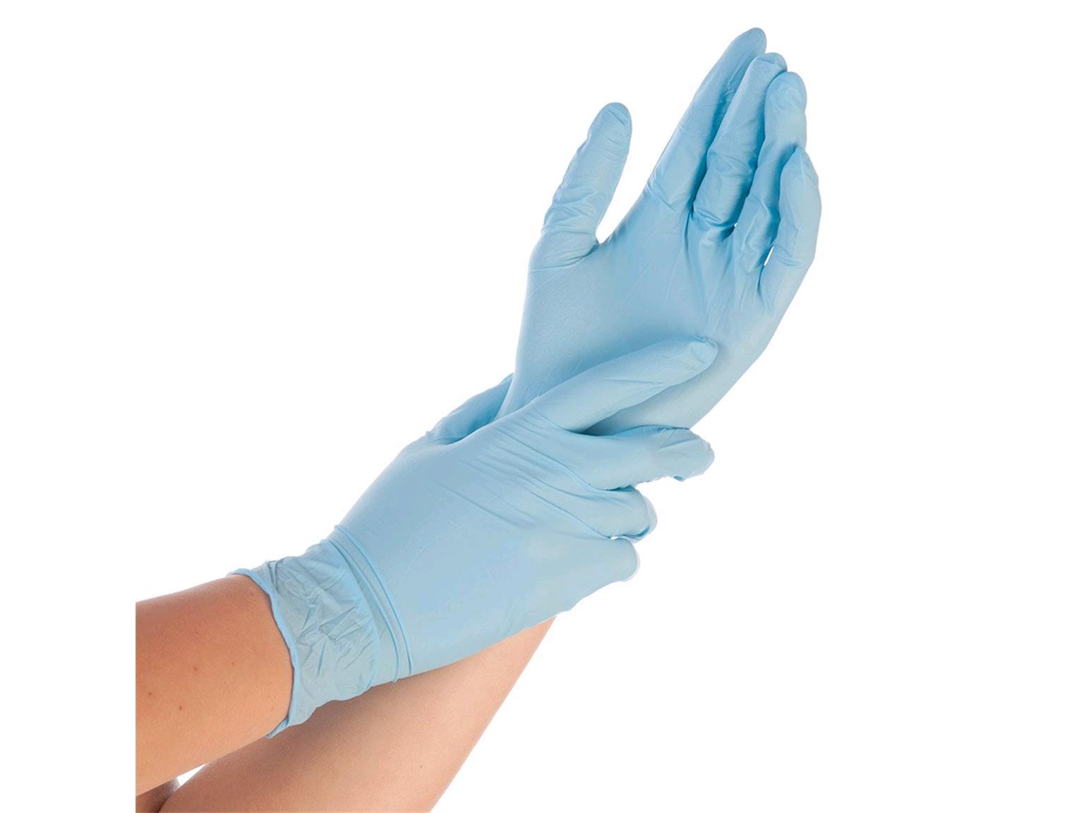 HANDSCHUHE NITRIL  Gr. XL, SAFE BLUE LIGHT, puderfrei, blau