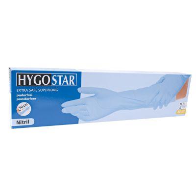 HANDSCHUHE NITRIL SUPERLONG  Gr. XL, EXTRA SAFE SUPERLONG, blau