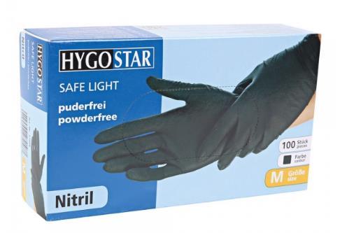 HANDSCHUHE NITRIL  Grösse XL, "Safe light" schwarz