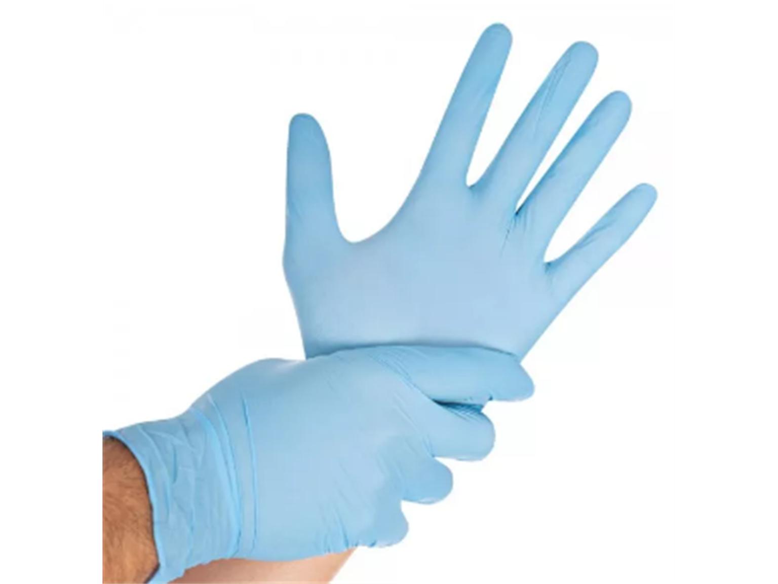 HANDSCHUHE NITRIL  Gr. XXL, SAFE LIGHT, puderfrei, blau