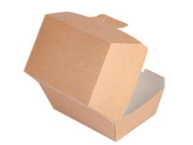 LUNCHBOX KARTON  aus braunem Wellkarton,220 x 135 x 90 mm