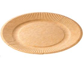 PAPPTELLER BRAUN  rund, ø 18 cm, mit Fettbarriere