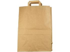 PAPIERTRAGETASCHEN BRAUN  32 + 17 x 43 cm, braun, unbedruckt - Scheitlin Papier PAPIERTRAGETASCHEN BRAUN  32 + 17 x 43 cm, braun, unbedruckt