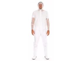 OVERALL MIT KAPUZE  Grösse XL, aus Vlies, mit Kapuze, weiss