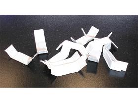 VERSCHLUSSCLIPS  33 x 8 mm weiss