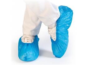 UEBERSCHUHE  blau, CPE 75 my, Länge 41 cm - Scheitlin Papier UEBERSCHUHE  blau, CPE 75 my, Länge 41 cm