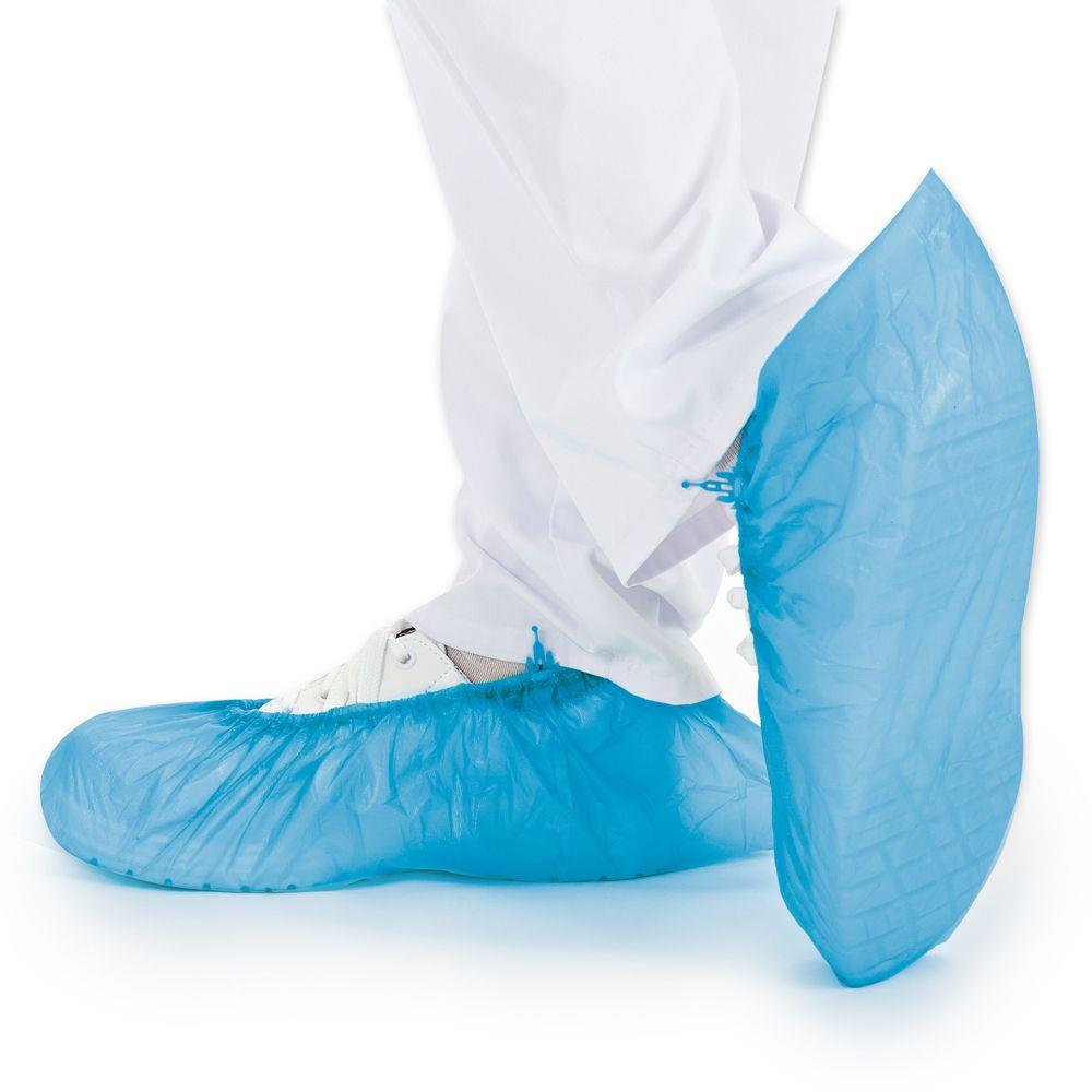 UEBERSCHUHE HYGOMAT  blau, CPE 60 my, Länge 47 cm