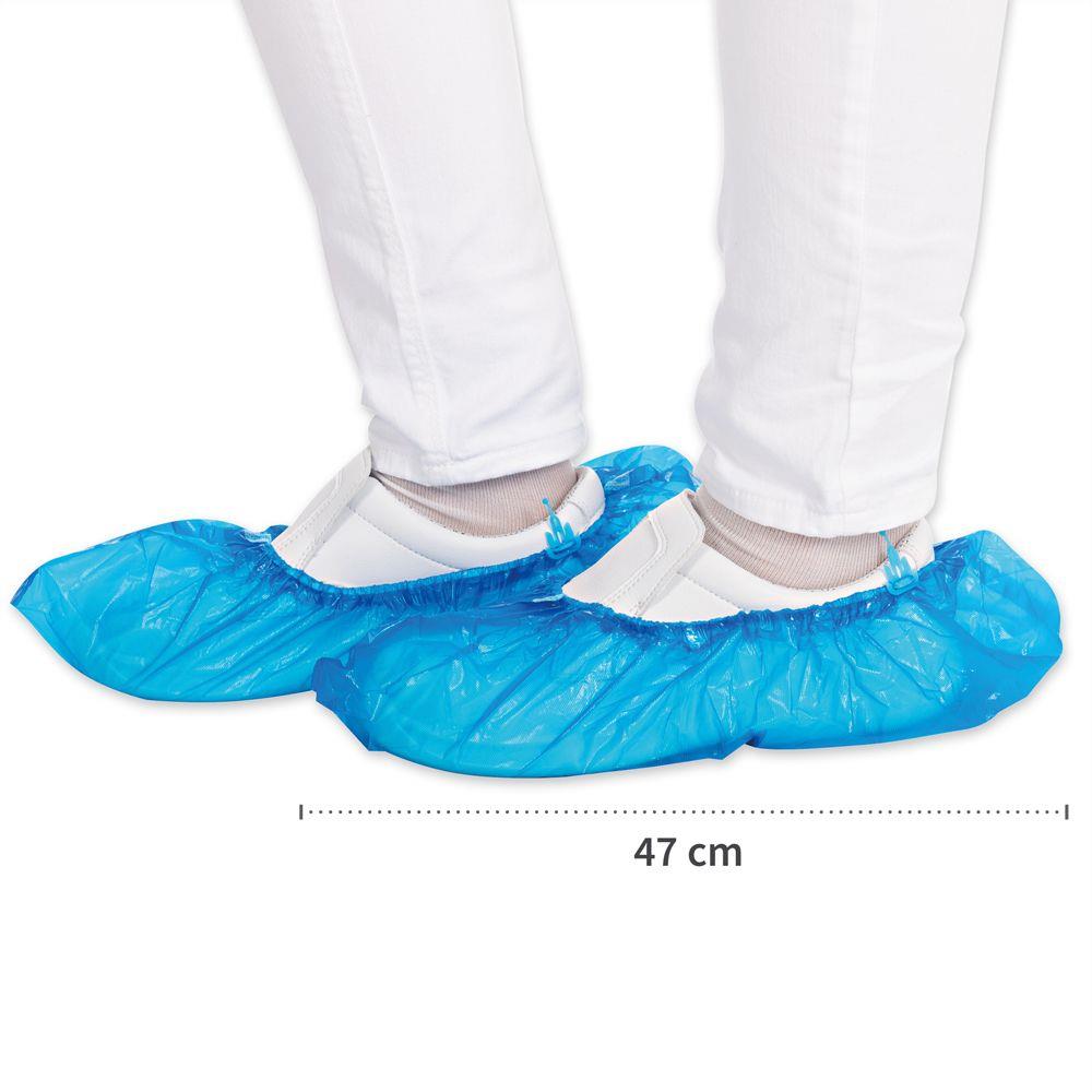 UEBERSCHUHE HYGOMAT  blau, CPE 60 my, Länge 47 cm