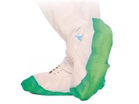 UEBERSCHUHE  weiss-grün, Länge 44 cm; PP, CPE - Scheitlin Papier UEBERSCHUHE  weiss-grün, Länge 44 cm; PP, CPE