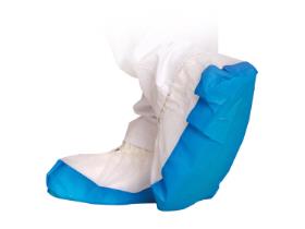 UEBERSCHUHE  weiss-blau, CPE, Länge 40 cm, STRONG - Scheitlin Papier UEBERSCHUHE  weiss-blau, CPE, Länge 40 cm, STRONG