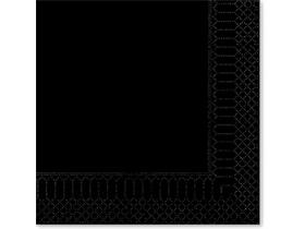 SERVIETTEN FATO  40 x 40 cm, 2-lagig, 1/4 Falz, schwarz - Scheitlin Papier SERVIETTEN FATO  40 x 40 cm, 2-lagig, 1/4 Falz, schwarz