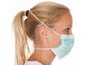 MUNDSCHUTZ UEBER KOPF  Mundschutz, PP-Vlies, 3-lagig, Kofpgummi - Scheitlin Papier MUNDSCHUTZ UEBER KOPF  Mundschutz, PP-Vlies, 3-lagig, Kofpgummi