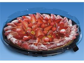 KUCHEN- UND TORTENPLATTE HAUBE  rund Ø 285 mm - Höhe 40 mm, transparent - Scheitlin Papier KUCHEN- UND TORTENPLATTE HAUBE  rund Ø 285 mm - Höhe 40 mm, transparent