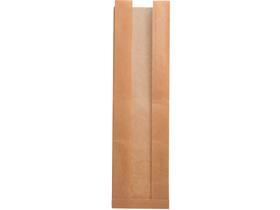 SICHTSTREIFENBEUTEL BRAUN  12 x 6 x 45 cm, Kraftapapier braun - Scheitlin Papier SICHTSTREIFENBEUTEL BRAUN  12 x 6 x 45 cm, Kraftapapier braun