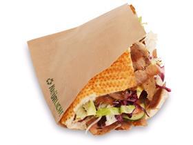 HAMBURGERBEUTEL BRAUN  15 x 16 cm, Kraftapapier braun