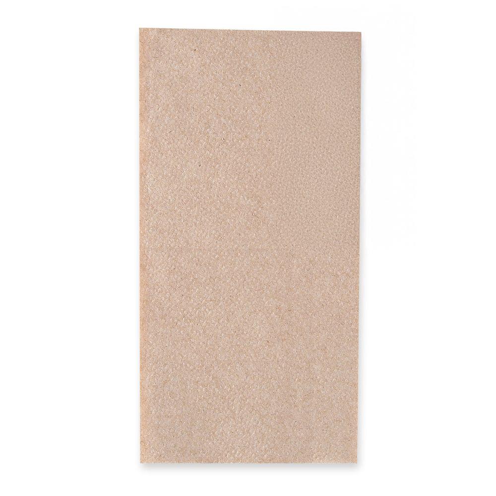 SERVIETTEN 1-LAGIG NATUR  33 x 33 cm, 1/8 Falz, braun