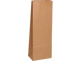 BLOCKBODENBEUTEL BRAUN  105 + 65 x 270 mm, ohne Fenster,besch.