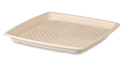 SERVIERPLATTE BAGASSE  261 x 261 x 28 mm, natur