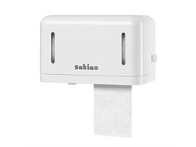 TOILETTENPAPIERSPENDER  für 2 Kleinrollen, B270 x H163 x T147 mm - Scheitlin Papier TOILETTENPAPIERSPENDER  für 2 Kleinrollen, B270 x H163 x T147 mm