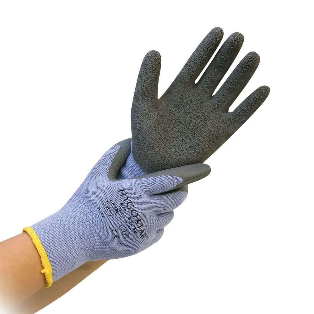 HANDSCHUHE BAUMWOLLE  Grösse M, latexbeschichtet, THERMO GRIP