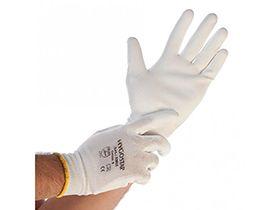 HANDSCHUHE NYLON GETAUCHT  25 cm, Ultra Flex Hand, weiss, L