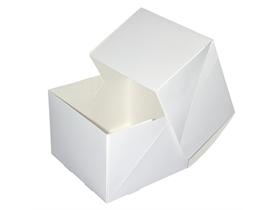 TORTENSCHACHTEL  16 x 16 x 12 cm, weiss - Scheitlin Papier TORTENSCHACHTEL  16 x 16 x 12 cm, weiss