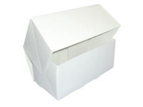 CAKESCHACHTEL  18 x 10 x 9 cm, weiss - Scheitlin Papier CAKESCHACHTEL  18 x 10 x 9 cm, weiss