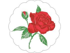 TASSENUNTERSETZER SAUGSTOFF  ø 90 mm, Saugstoff, ROSE