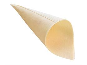SPITZTUETE HOLZ  ø 8 cm, Länge 19.5 cm, natur - Scheitlin Papier SPITZTUETE HOLZ  ø 8 cm, Länge 19.5 cm, natur