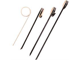 FINGERFOODSPIESS  9 cm, aus Bambus, RING, schwarz - Scheitlin Papier FINGERFOODSPIESS  9 cm, aus Bambus, RING, schwarz