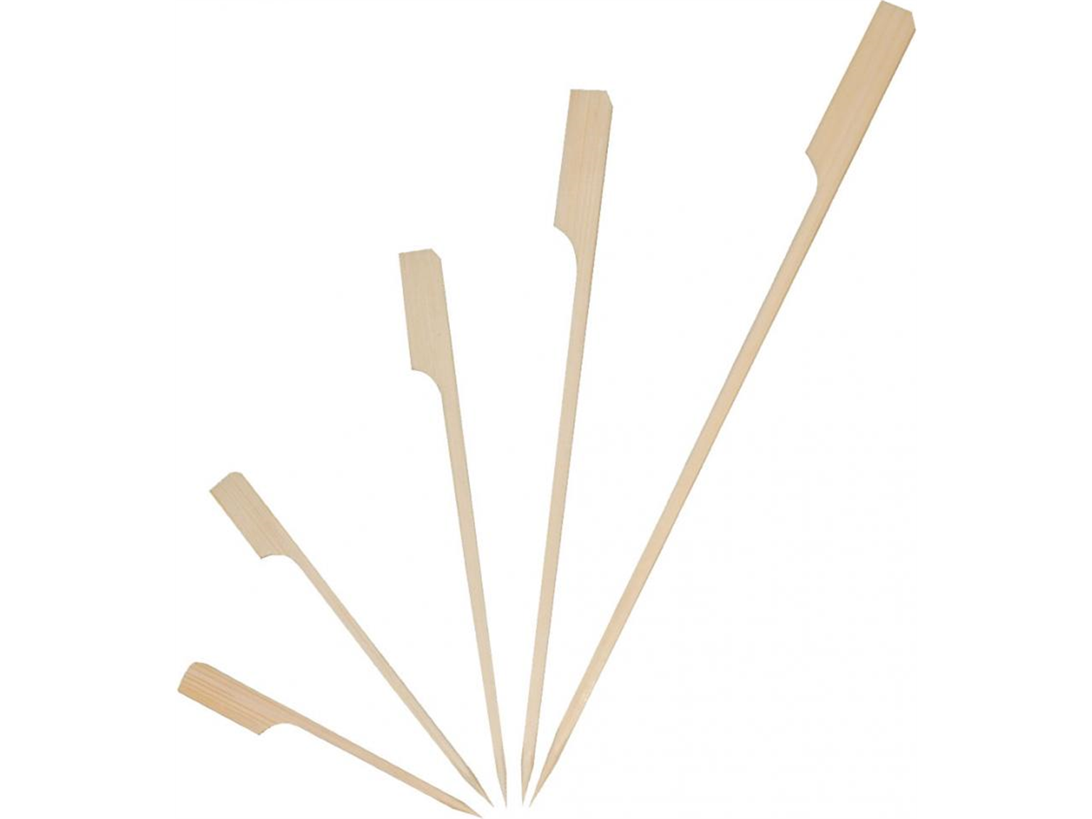 FINGERFOODSPIESS  12 cm, aus Bambus, FLAG