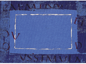 TISCHSET MIT MOTIV  "Roma", 31 x 42 cm,  blau