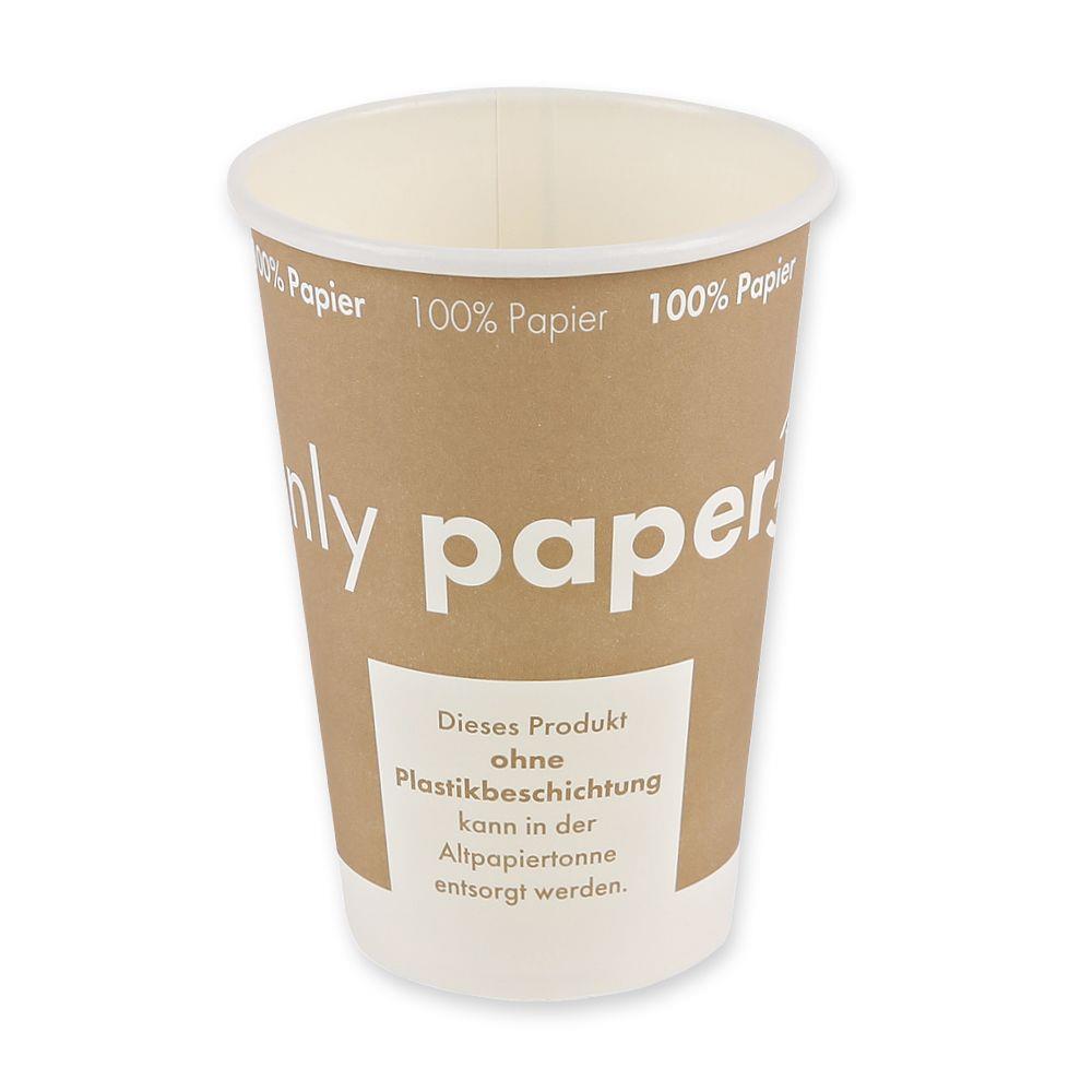 AUTOMATENBECHER "ONLY PAPER"  1.8 dl , Neutraldruck, Pappe, Ø 7 cm