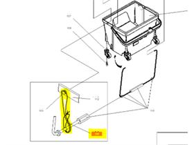DIVERSEY ZUBEHÖR  Zuggummi für TASKI opti mop 30 - Scheitlin Papier DIVERSEY ZUBEHÖR  Zuggummi für TASKI opti mop 30