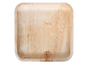 TELLER PALMBLATT  quadratisch, 24 x 24 x 2 cm