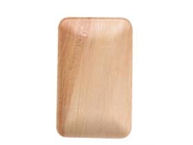 TELLER PALMBLATT  rechteckig, 24 x 15.5 cm, Höhe 1.5 cm