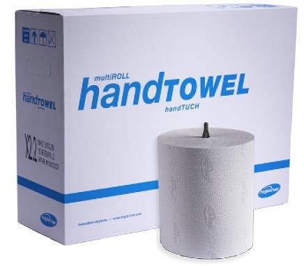 HANDTUCHROLLEN 2-LAGIG HAGLEITNER  X2.2 L, 222 lfm, weiss, geprägt
