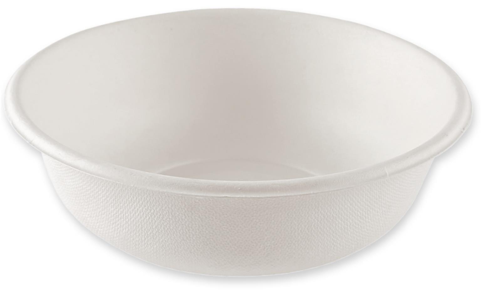 SCHALE BAGASSE  1000 ml, rund, ø 18.5 cm, Höhe 6.5 cm