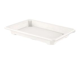 SUSHI-SCHALE  185 x 128 x 21 mm, Bagasse, weiss - Scheitlin Papier SUSHI-SCHALE  185 x 128 x 21 mm, Bagasse, weiss
